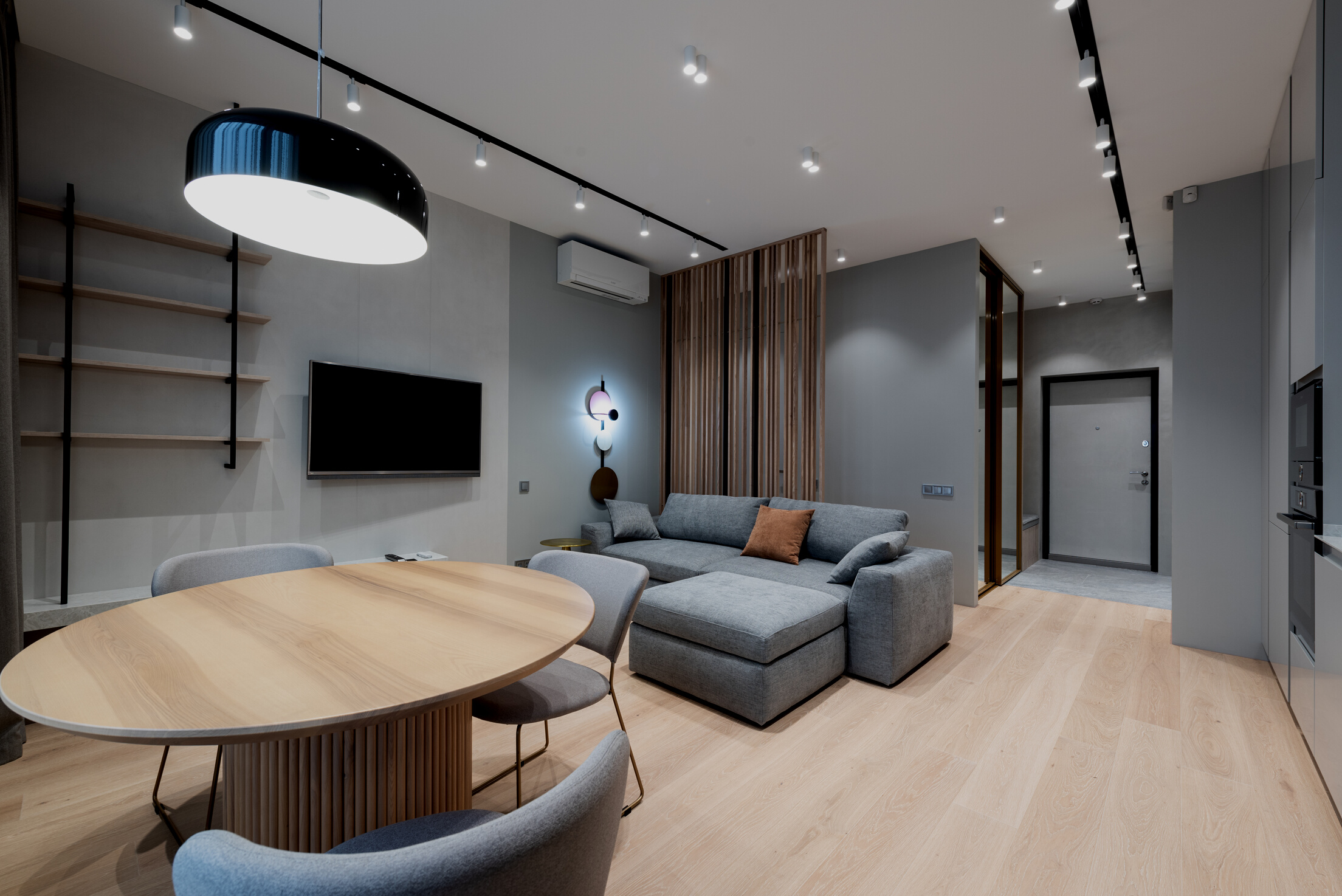 Contemporary apartment full of comfortable furniture